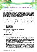 Phương pháp làm bài văn miêu tả Tiểu học